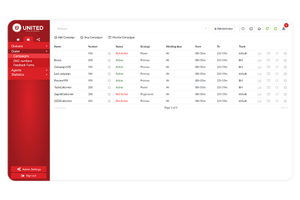 Dialer Feature