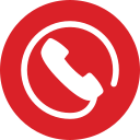 telephone with circular outline