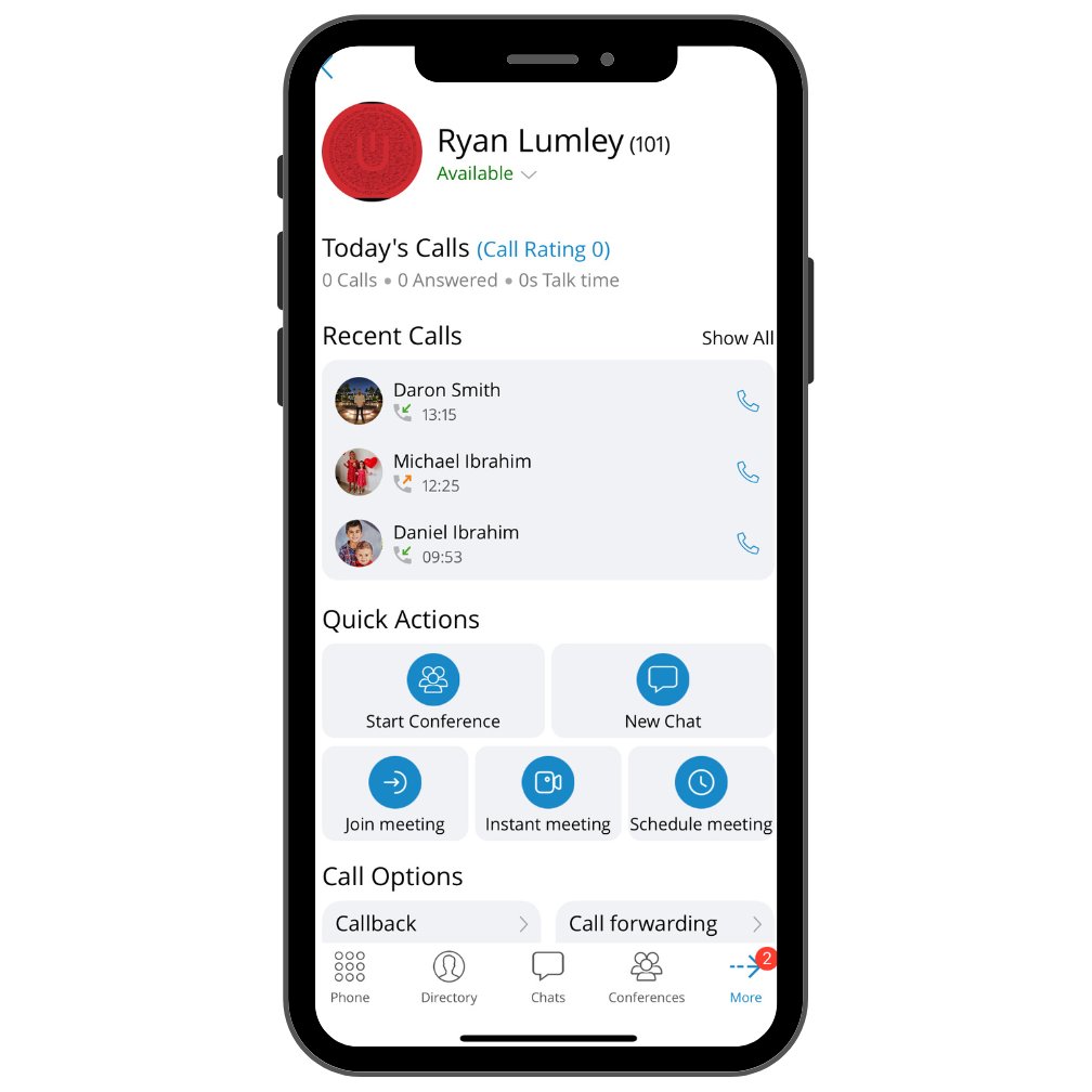 virtual landline app user profile